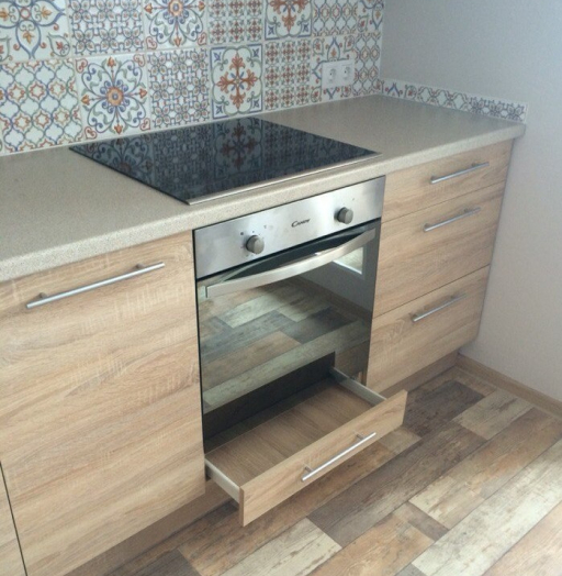 Встроенная кухня-Кухня из ЛДСП «Модель 389»-фото4